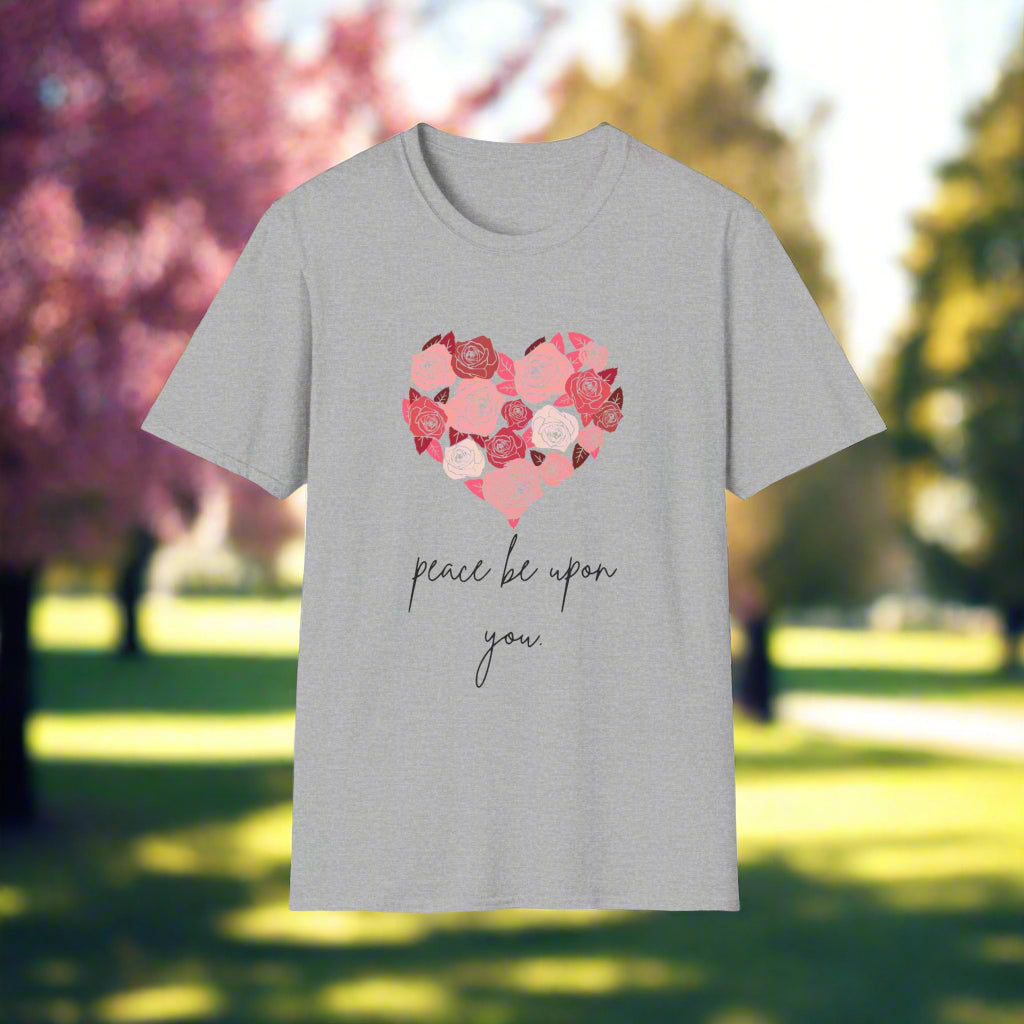 Sweat Grey Gray Unisex PEACE BE UPON YOU salam muslim casual tshirt