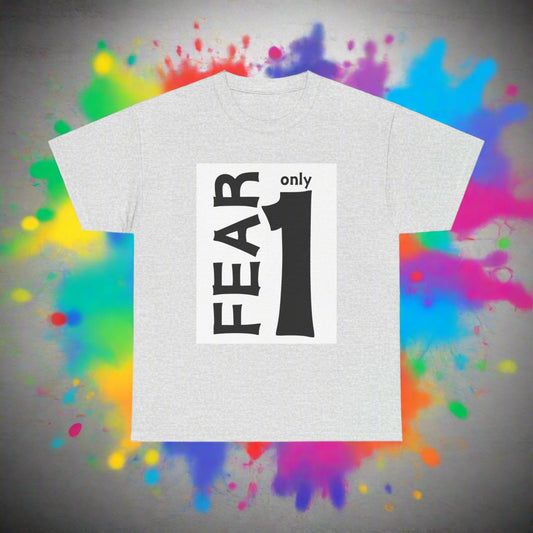 Unisex  Grey Casual Comfort FEAR Muslim Tshirt Apparel