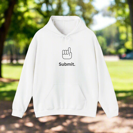 Unisex White Casual Comfort Hoodie Muslim Muslimah SUBMIT clothing apparel sportswear