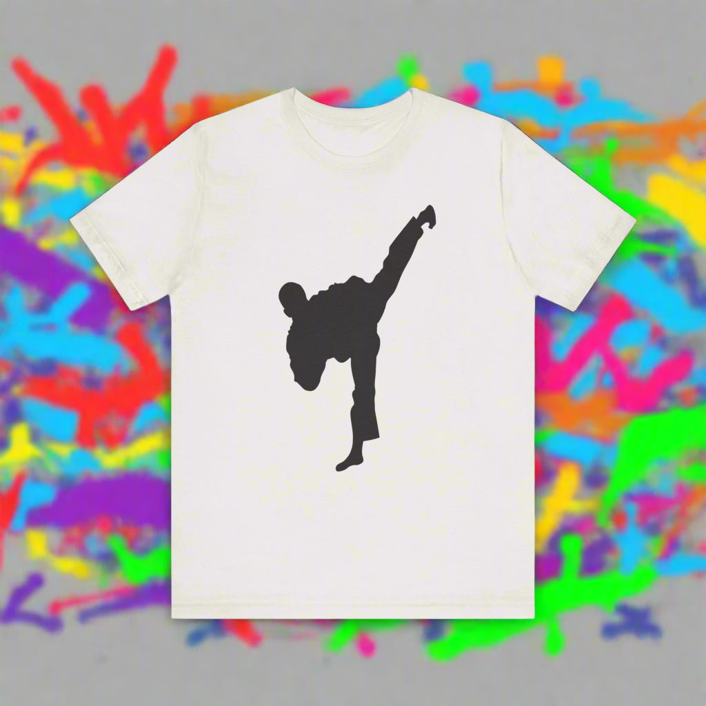 White Unisex Casual Comfort Sports KICKBOXER Tshirt Apparel