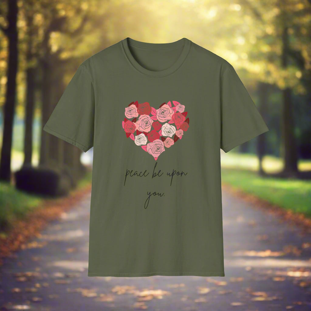 Army Green  Unisex PEACE BE UPON YOU salam muslim casual tshirt