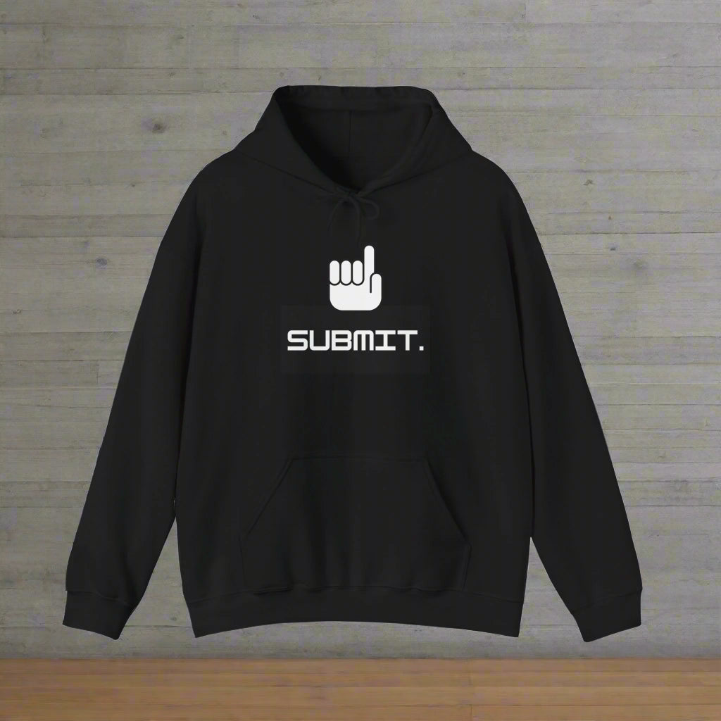 Black Unisex SUBMIT muslim muslimah hoodie hoody comfort casual sweatshirt clothing apparel 