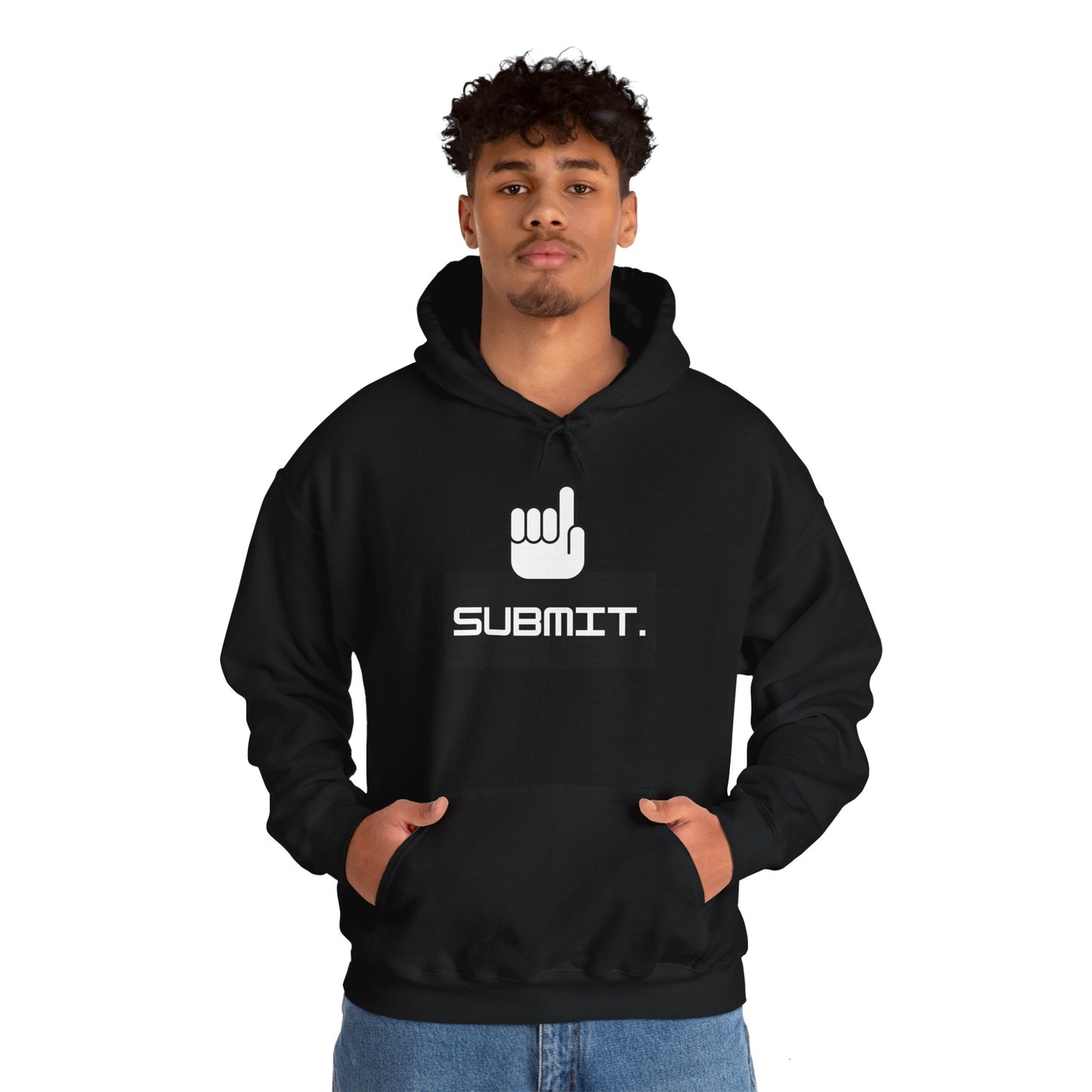 Black Unisex SUBMIT muslim muslimah hoodie hoody comfort casual sweatshirt clothing apparel 