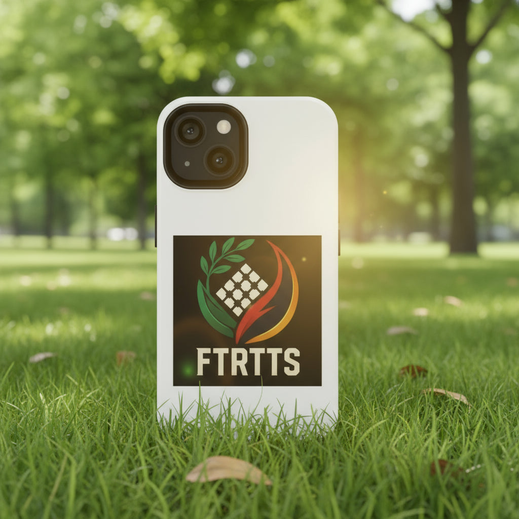 Phone case with FTRTTS logo on a white background