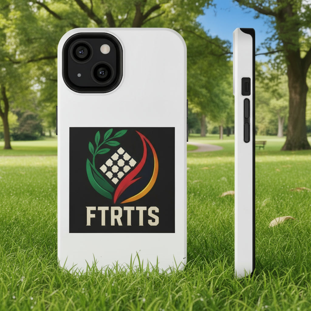 Phone case with FTRTTS logo on a white background